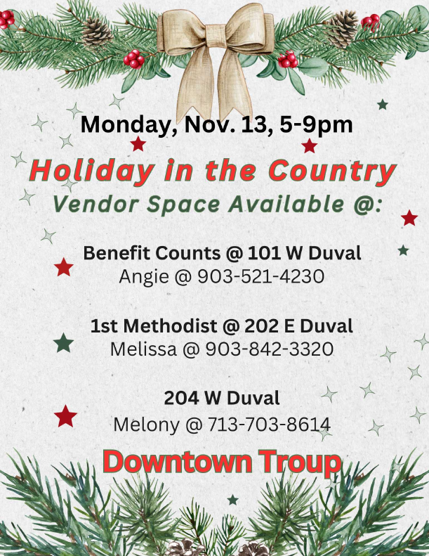 Holiday in the Country in Troup