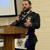 Texas Grand Master Bradley Billings gave a short history of Masons in the founding of Texas and shared that he will attend 2 other 175th anniversary celebrations this year at lodges in Goliad and the Alamo lodge.