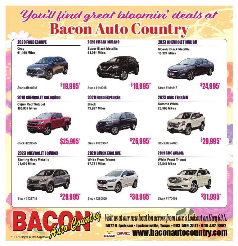 Great Blooming Deals at Bacon