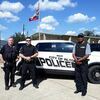 Alto Police Chief Joe Houghton (left) is seen with Patrol Sergeant Chris Wheeler and City Code Enforcement Officer Lee Starling. They, along with two other patrolmen, comprise the local police department. 

Photo by Jo Anne Embleton
