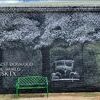 Judy Seamonds' finished dogwood mural at the Heritage Center of Cherokee County.