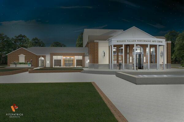 Photo credit: TJC graphic
Architect’s rendering of TJC’s new Rogers Palmer Performing Arts Center.