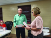 Rusk City Secretary (right) administers the oath of office to Ben Middlebrooks, who was reelected to an-other mayoral term in May 2023. 

Jo Anne Embleton/Cherokeean Herald