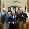 Historians recognized
Members of the Cherokee County Commissioners’ Court (background) recognized three members of the Cherokee County Historical Commission for their years of service contributed to the county. From left, front row, are Jim Cromwell, Elizabeth McCutcheon and Dr. John Ross. McCutcheon has worked with CCHC for 30 years, while each of the men has provided 34 years of service. 

Photo by Jo Anne Embleton